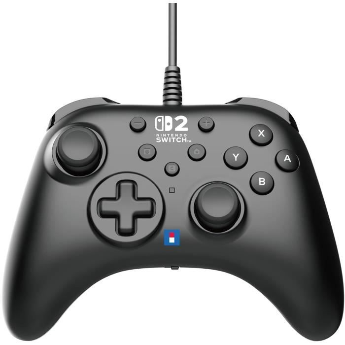 Wired Controller - HORI - Horipad - Nintendo Switch and Switch 2 - Nintendo C Button - Programmable Back Buttons - Black