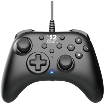 Wired Controller - HORI - Horipad - Nintendo Switch and Switch 2 - Nintendo C Button - Programmable Back Buttons - Black