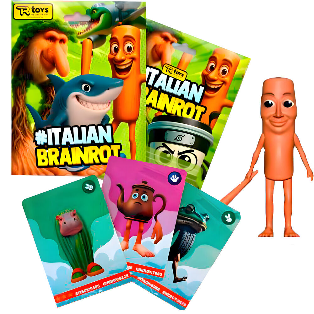 Italian Brainrot assorted Envelope figure + 3 collectable cards
