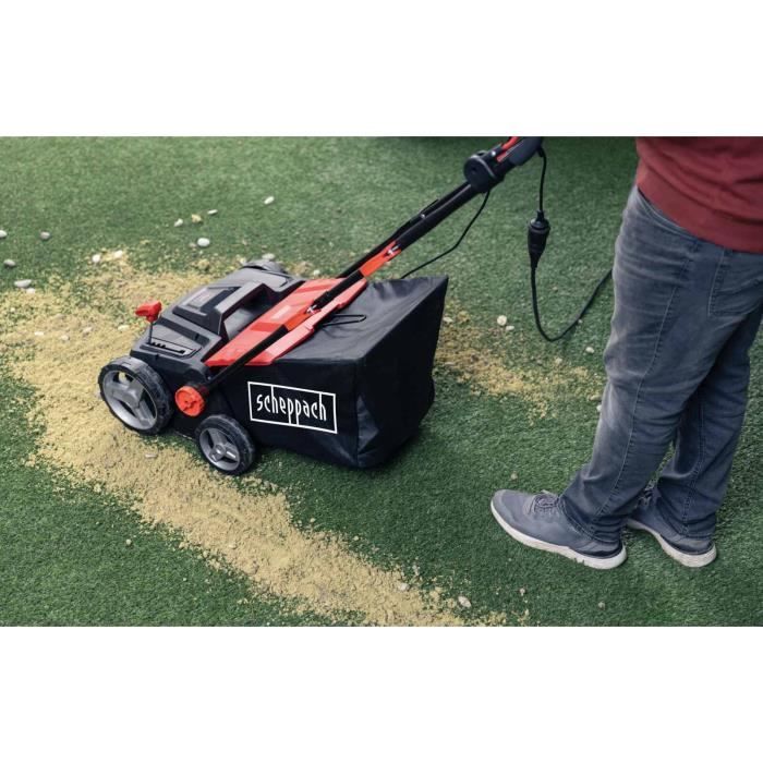 Sweeper for synthetic lawns, terraces and driveways - SCHEPPACH - ELS1800 - 1800W