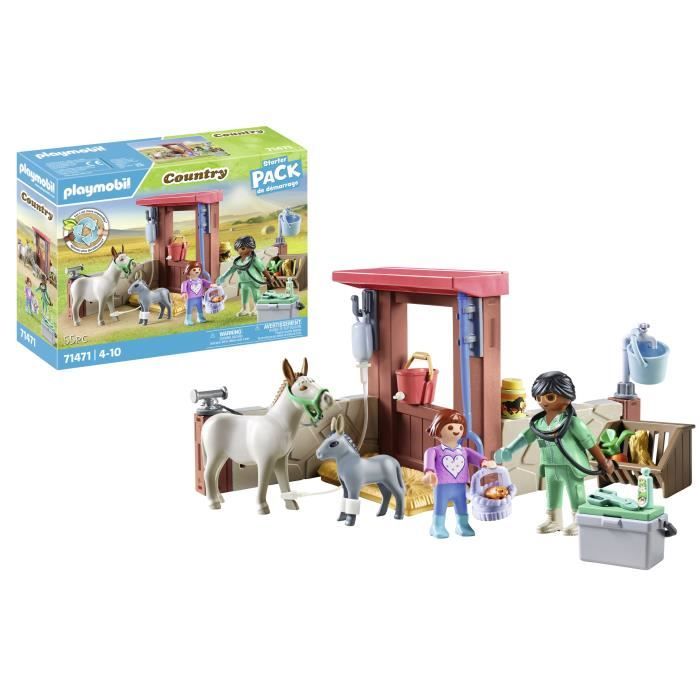 PLAYMOBIL 71471 Veterinarian with farm animals