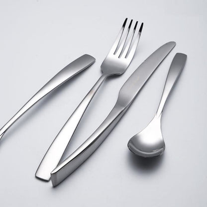 Cutlery set - ARTHUR MARTIN - AM3630 - 24 pieces - Stainless steel - Satin finish