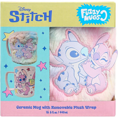 Disney Angel & Stitch Mug with teddy bear cover 440ml