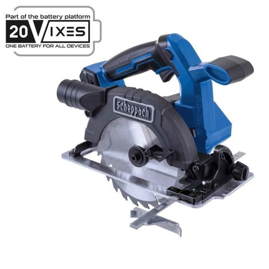 Circular saw - SCHEPPACH - 20V IXES - Blade diameter 165 mm - Bore 20 mm - without battery or charger - BC-CS165-X