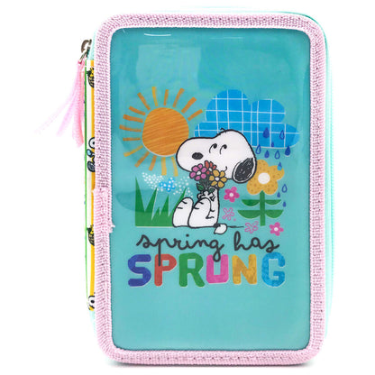 Peanuts Snoopy triple pencil case