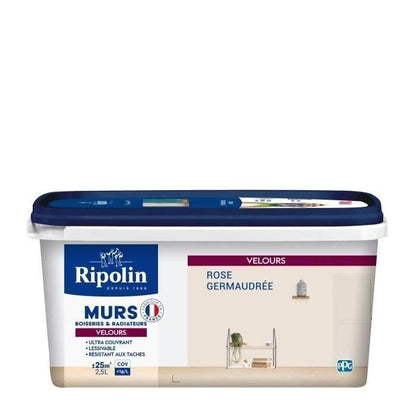 RIPOLIN Velvet Color Paint for Walls, Woodwork, Radiators - Pink