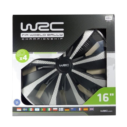 WRC Box 4 Hubcaps 16 Carbon Style