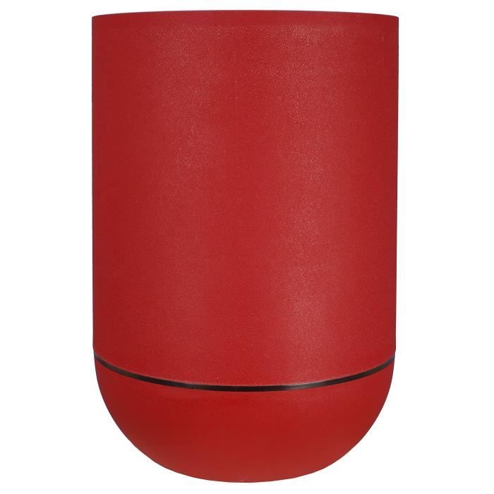 Flower box - RISS - RIVIERA GRANIT TULIPE - Plastic - Diameter 50 cm - Red