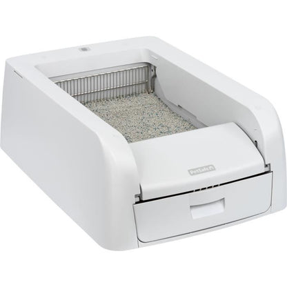 Self-cleaning litter box - PETSAFE - CLUMPING - Connected - White