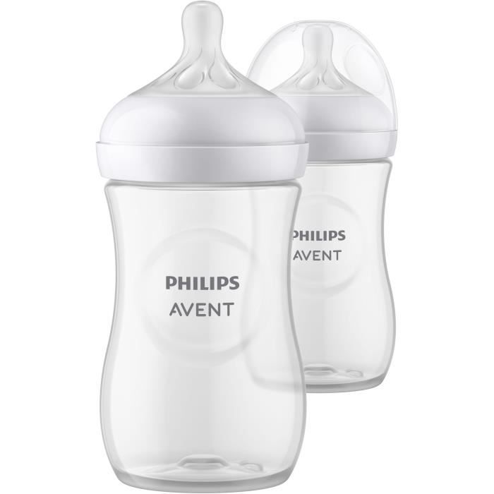 Set of 3 Natural bottles 3.0 Philips Advent Scy903/02 - 260 ml