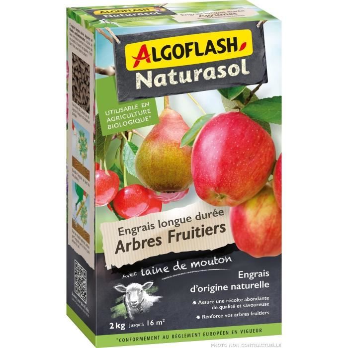 Long-lasting fertilizer Fruit trees - ALGOFLASH NATURASOL - 2kg