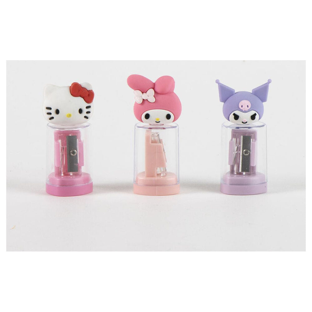 Hello Kitty and Friends assorted pencil sharpener with container