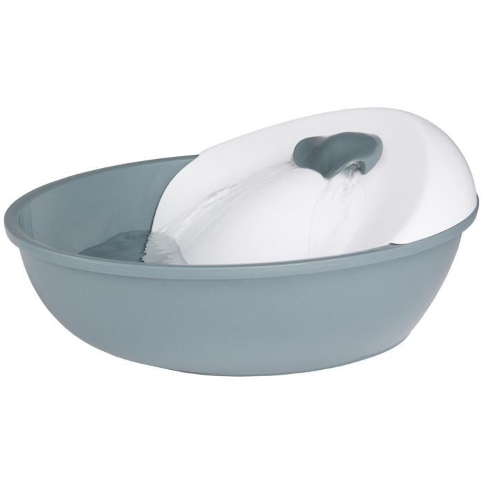 EYENIMAL Classic Pet Water Fountain 1,75 L - Gray and White - For Dog and Cat