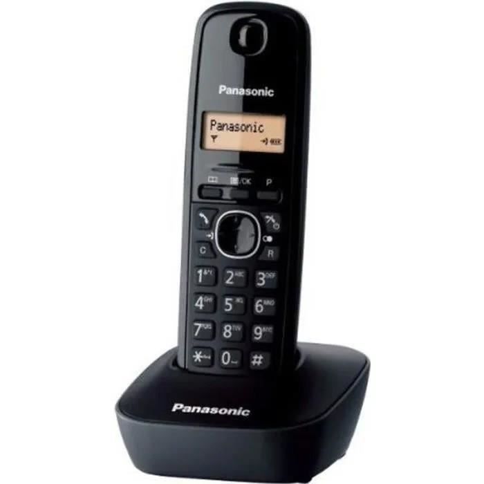 Panasonic KX-TG1611FRH Solo Cordless Phone Without Answering Machine Black