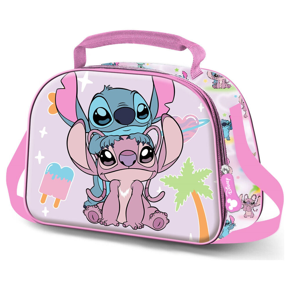 Disney Stitch & Angel Couple 3D lunch bag