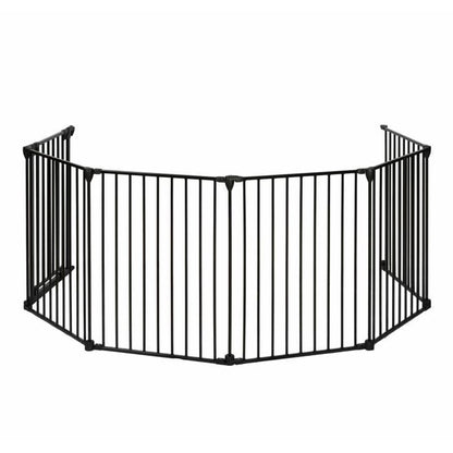 Fire barrier for fireplace or wood stove 6 sides - 360 cm - Black - NORDLINGER PRO
