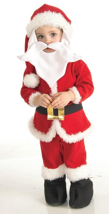 Fleece Santa Boy Suit Child Costume 6-12 Months