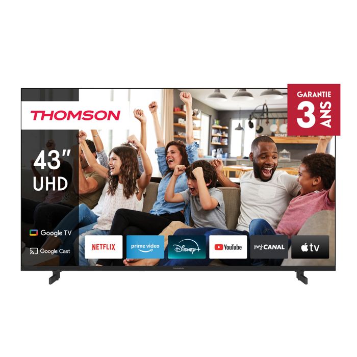 Thomson 43UG4S14 - 43 (109 cm) LED TV - 4K UHD - Google TV - 2xHDMI 2.0 + 2x HDMI 2.1