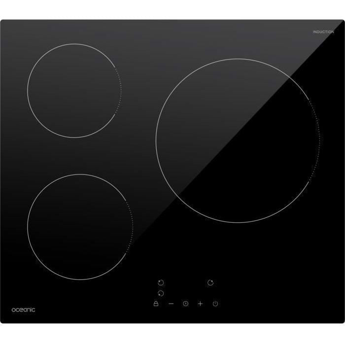OCEANIC induction hob 3 burners L60 x D52 cm OCEATI3Z7B