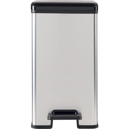 Slim Bin - SLIM BIN - CURVER - 25L - Compact design - 41 x 27 x 55 cm - Metallic grey