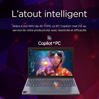 LENOVO IdeaPad Slim 3 15Q8X10 laptop | 15.3 WUXGA IPS - Qualcomm Snapdragon X - 16 GB - 512 GB - Aluminum Cover - Copilot +