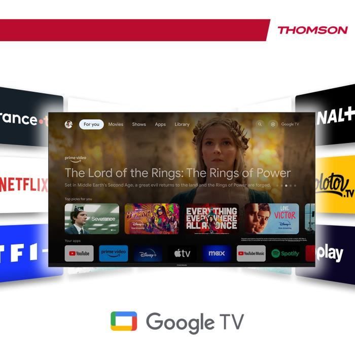 Thomson 43UG4S14 - 43 (109 cm) LED TV - 4K UHD - Google TV - 2xHDMI 2.0 + 2x HDMI 2.1