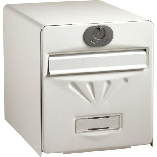 BURG WACHTER BALNEAUR STEEL GALVANISE STEEL - Glass rear door - White