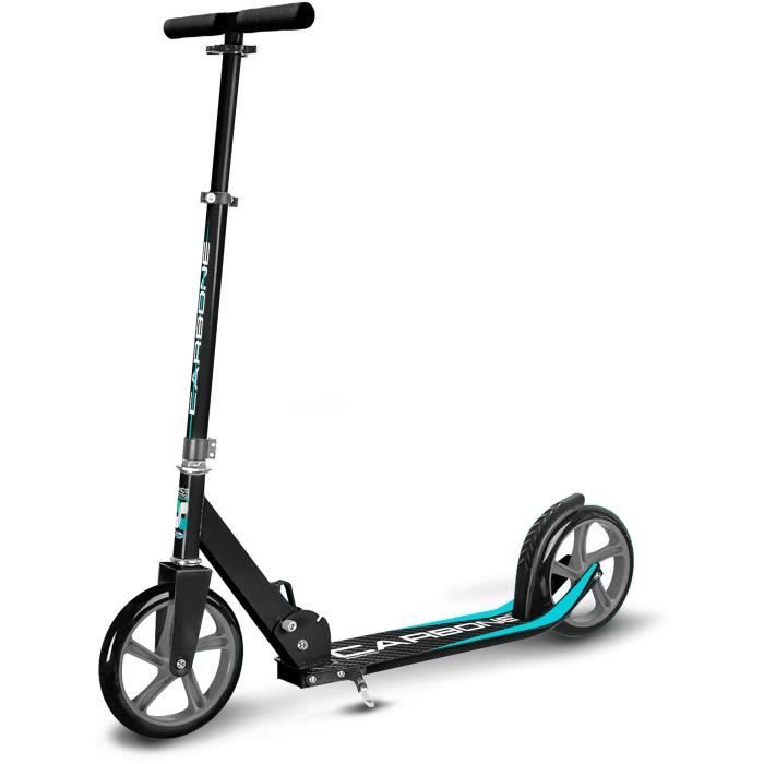 200mm adjustable folding scooter with kickstand - SKIDS CONTROL CARBON - JK525200