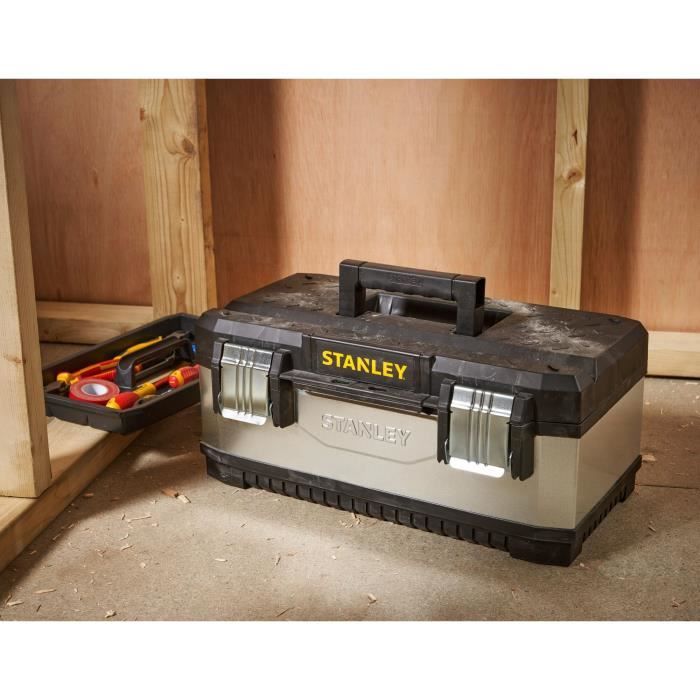 Galvanized Stanley Galvanized Bimatiere Toolbox - 1-95-618 - 51 cm