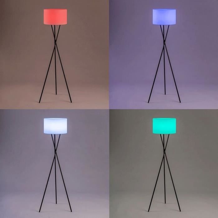 Wireless floor lamp - LUMISKY - TAMBOURY - H150 cm - Dimmable multicolor LED