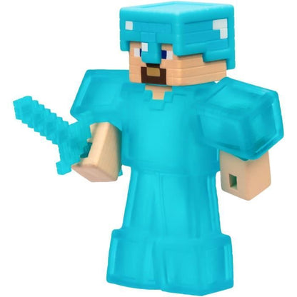 Stretchy Figure - GOO JIT ZU - Minecraft Steve - 11 cm - Elastic Texture - 3x Stretchy