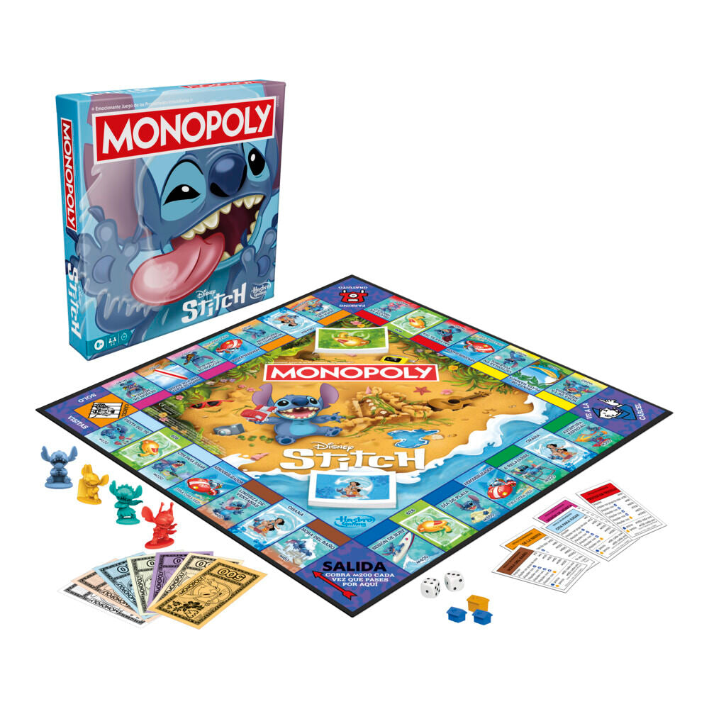 Spanish Disney Stitch Monopoly game