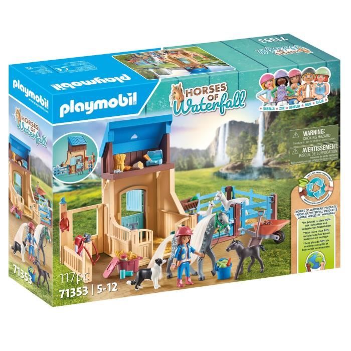 PLAYMOBIL 71353 Amelia & Whisper with horse box - Horses of waterfal - Ages 5 and up