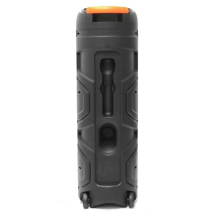 Luminous karaoke speaker - INOVALLEY - KA129-XXL - Bluetooth V5.0 - 90 cm - 1000 W - 3 x 8'' speakers - Wireless microphone included