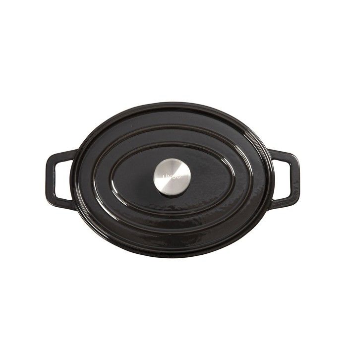 Oval casserole dish - Livoo - MEP129N - Black