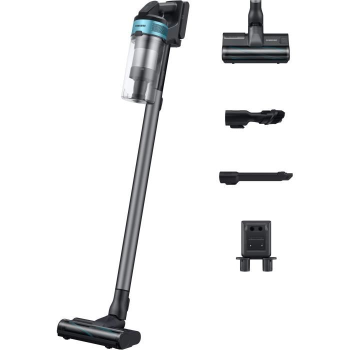 SAMSUNG Jet 75E Turbo - Stick Vacuum Cleaner - 200 AW - 60min - 0.8 L - Grey / Blue
