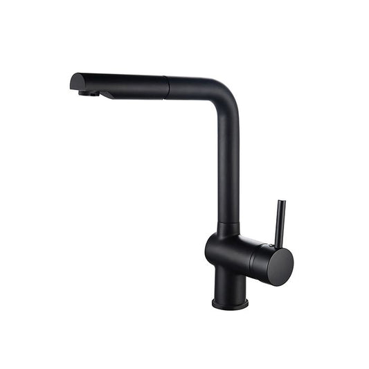 Rousseau Faucet Matsouko kitchen mixer - with shower - black
