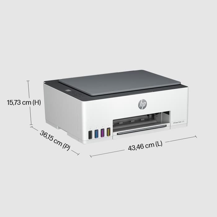 All-in-one printer - HP - Smart Tank 5105 - USB 2.0, Wi-Fi(n), Bluetooth - Color - Inkjet - Rechargeable