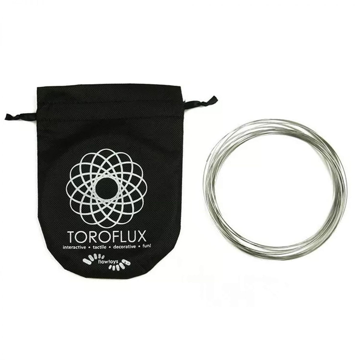 ToroFlux Interactive Kinetic Sculpture Metal Spring Flow Toy