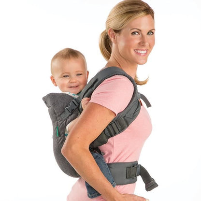 Baby carrier Flip ergonomic 4 in 1 gray - INFANTINO - Flip ergonomic 4 in 1 - Polyester - From 3.6 to 14.5 kg