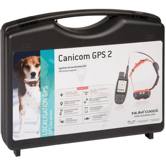 Complete GPS tracker set - NUM'AXES - CANICOM GPS 2 - Black / Orange