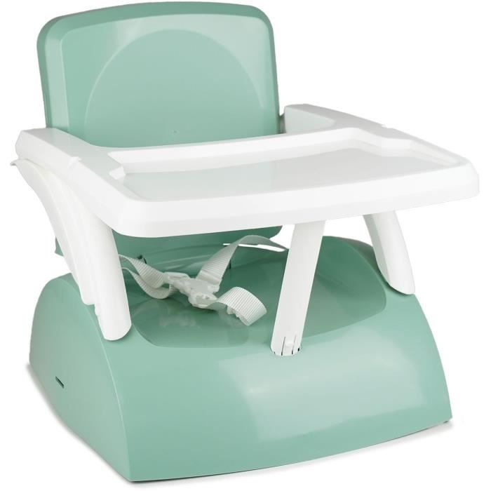 Booster seat - THERMOBABY - GUSTO 2-in-1 - Sage Green - Scalable and transportable