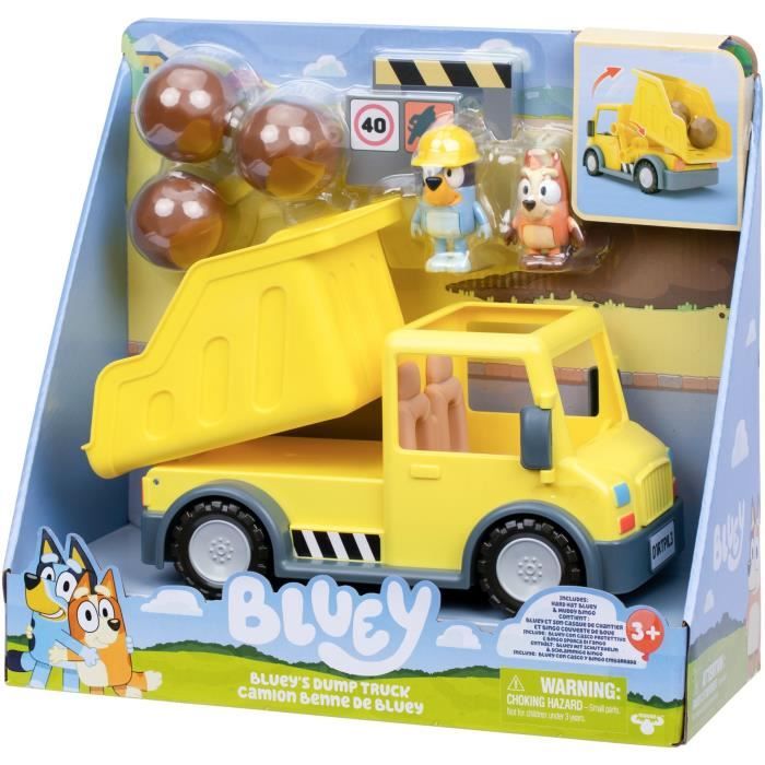 Dump Truck - BLUEY - Bluey and Bingo - Figures included - Customizable accessories