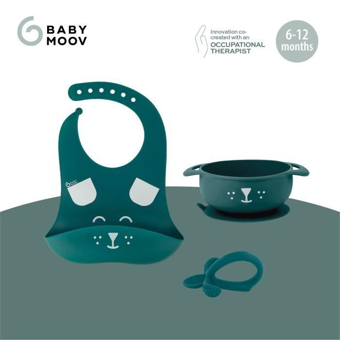 Babymoov Meal set 6-12 months 3 pieces, FIRST'ISY Dog Blue