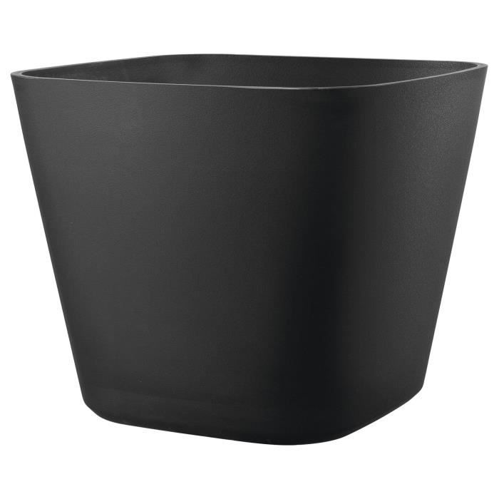 Square flower pot - DEROMA - Origin - 12 L - Anthracite