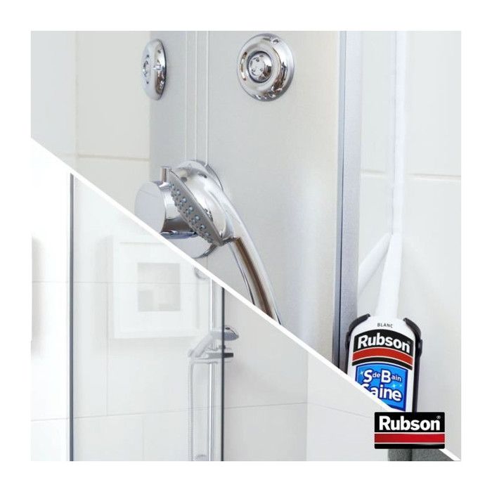 Sanitary Sealant - RUBSON - 2690812 - Healthy Bathroom - Stop Mold - White - 280ml