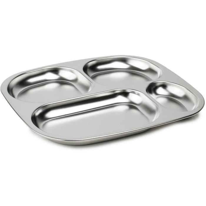 Compartmentalized tray - THERMOBABY - 4 compartments - BPA-free - Stainless steel