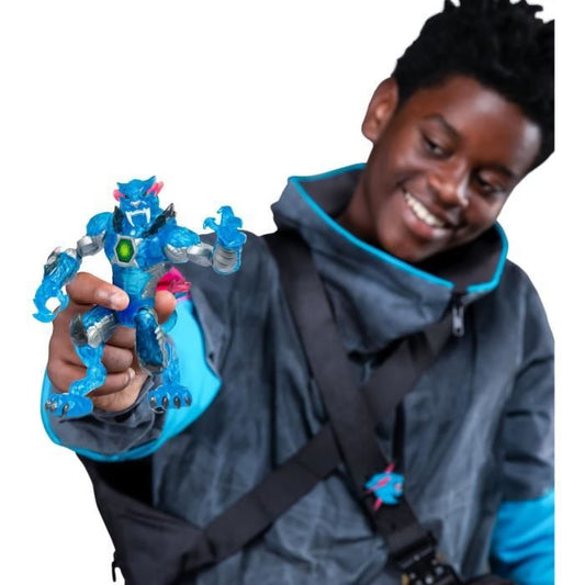 Action figure - MRBEAST LAB - Stealth Panther - 13 cm - Translucent blue body - 20 points of articulation
