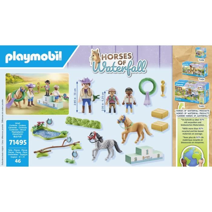 PLAYMOBIL 71495 Pony Riders and Show Jumping