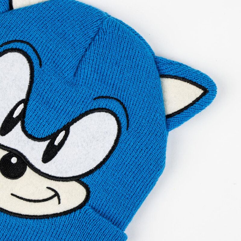 Sonic The Hedgehog hat and gloves set